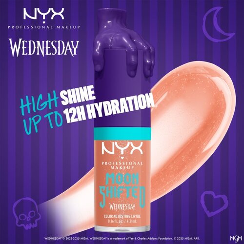 NYX Professional Makeup Wednesday Mystery Lip Oil olje za ustnice odtenek 03 Moon Shifted 4.8 ml Slike
