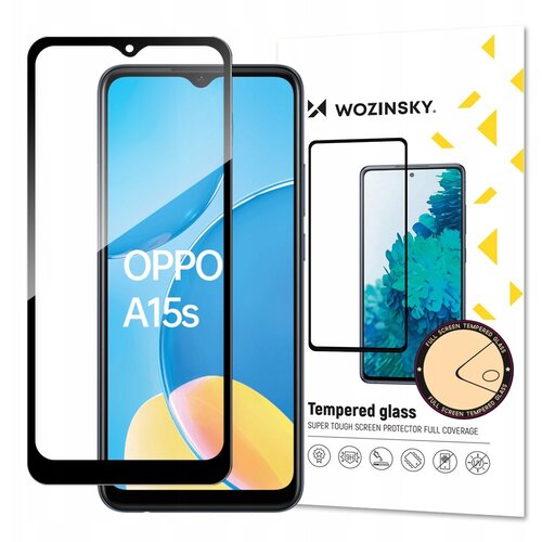 Wozinsky WYTRZYMAŁE SZKŁO HARTOWANE NA CAŁY EKRAN Z RAMKĄ DO OPPO A15S/A15, (22004482) Cene