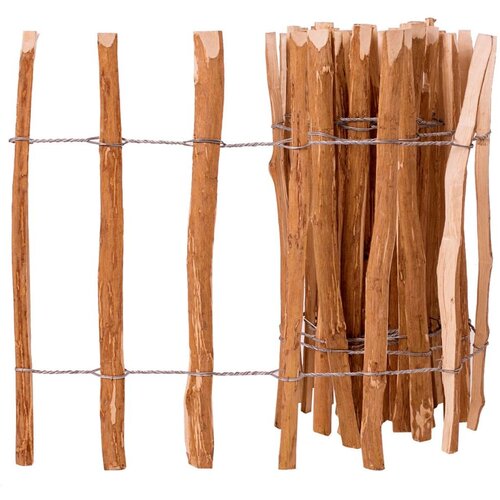 VidaXL Ograja iz leskovine 60x500 cm Slike