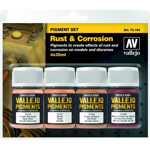 Vallejo Pigment Set "Rust & Corrosion" - 1 set. Cene