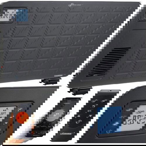  2300w wifi pametna električna konvektorska grijalica LCD + aplikacija i daljinski upravljač crna Cijene