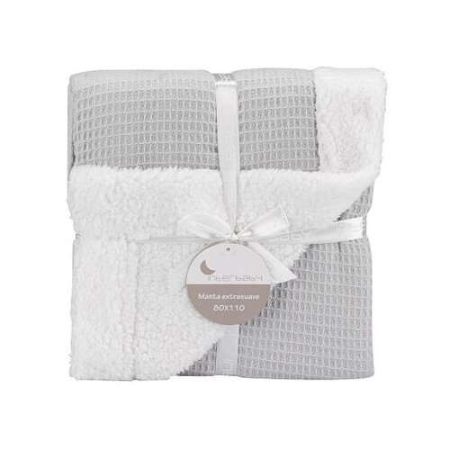 Interbaby Dvostrana Dekica 110x80 Honeycomb Grey Slike