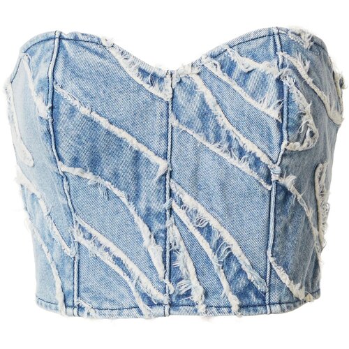 Gestuz Top &amp;#039;Larisa&amp;#039; moder denim / bela Slike