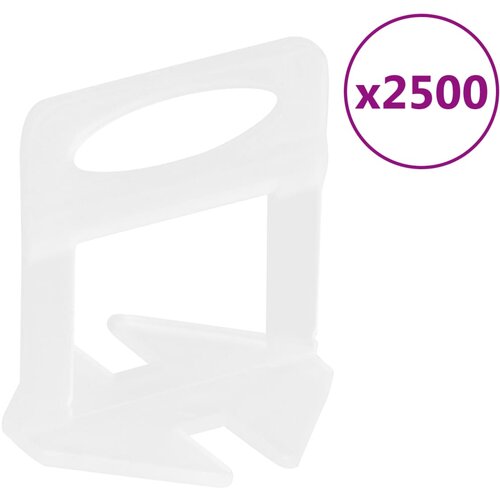 vidaXL Kopče za niveliranje pločica 2500 kom 3 mm Cijene