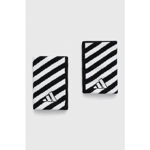 Adidas Trak za zapestje 2-pack črna barva