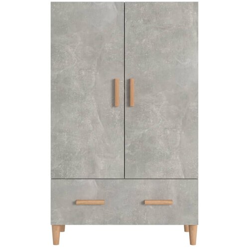  Visoka komoda siva boja betona 70x31x115 cm konstruirano drvo Slike