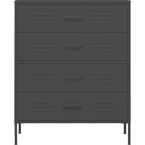 VidaXL Ladičar antracit 80 x 35 x 101,5 cm čelični Slike