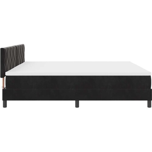 VidaXL krevet s oprugama s madracem Crni 200x200 cm Bar&amp;scaron;un Slike