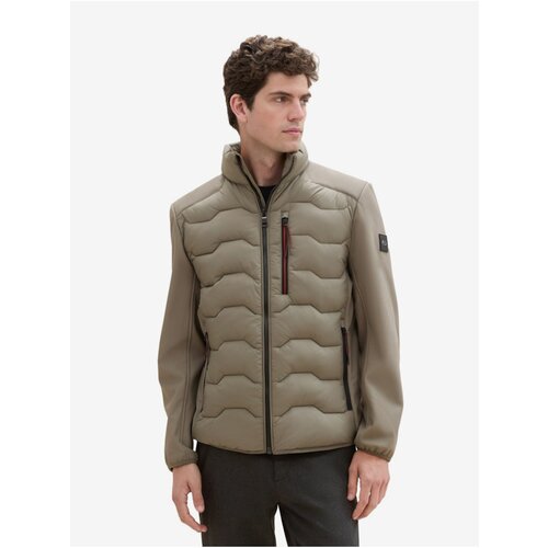 Tom Tailor Khaki men's quilted jacket - Men's Cene