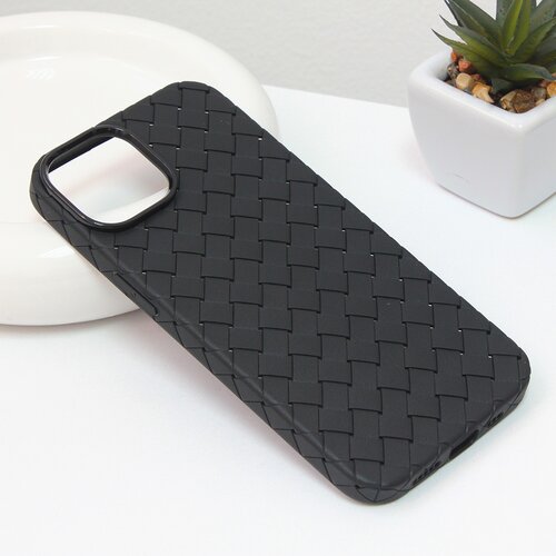 torbica weave case za iphone 14 6.1 crna Slike