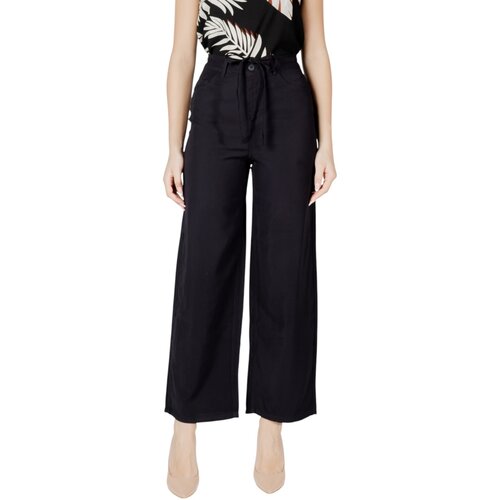 Only Lahkotne hlače & Harem hlače ONLBLEECKER ARIS LIFE MW PANT CC WVN 15337957 Črna Cene
