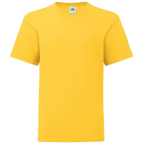 Fruit Of The Loom Yellow children's t-shirt in combed cotton Slike