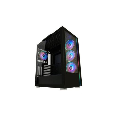 LC-Power Case Gaming 808B Midi-ATX, black, HD Audio, 4x 120mm ARGB fan, 1x USB-C Cijene