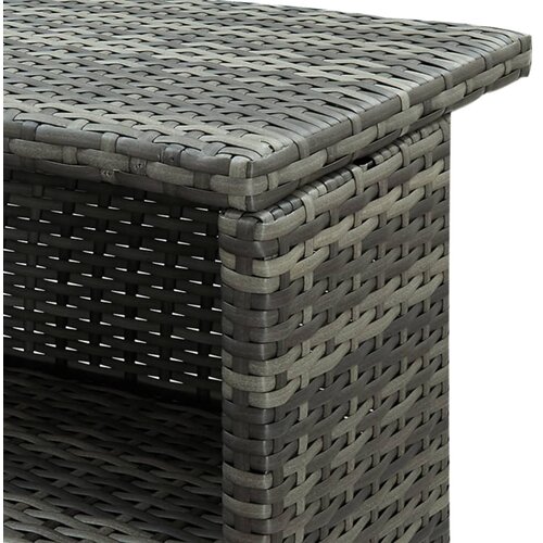 The Living Store Vrtni barski stol sivi 120 x 55 x 110 cm od poliratana Cijene