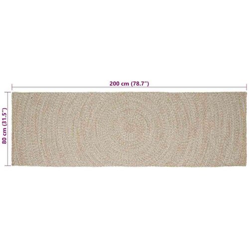  Tepih Prirodna i bijela 80 x 200 cm Juta Slike