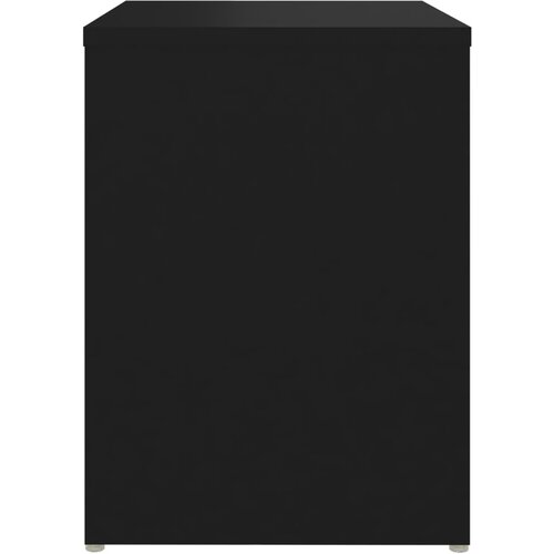  Noćni ormarići 2 kom crni 40 x 30 x 40 cm od konstruiranog drva Slike