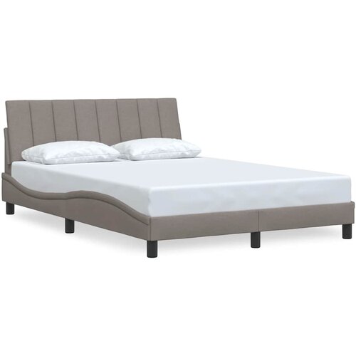 Maison Chic Posteljni okvir - Dvoposteljna postelja - Zakonska postelja brez vzmetnice taupe 140x200 cm blago-J12658, (21764107) Cene