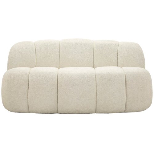 Mauro Ferretti Bijela sofa od boucl&eacute; tkanine 145 cm Ball &ndash; Cijene