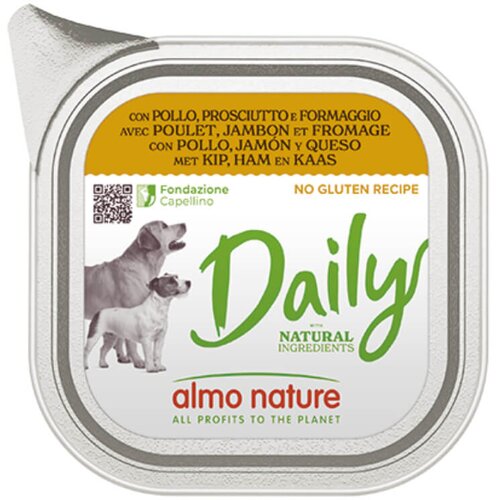Almo Nature Daily - piščanec, šunka in sir - 100 g 100 g Cene