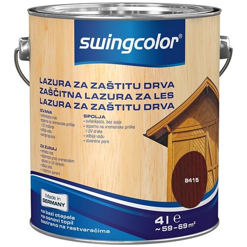 SWINGCOLOR Zaščitna lazura za les Swingcolor (barva: palisander, 4 l) Cene