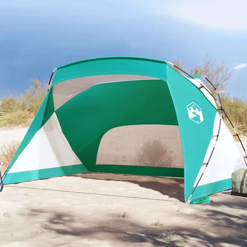 Šator za plažu morskozeleni 274x178x170/148 cm 185T od tafta