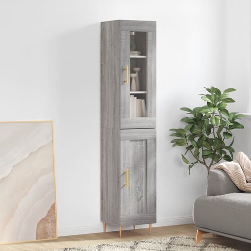  Visoka komoda siva sonome 34,5x34x180 cm od konstruiranog drva Cijene