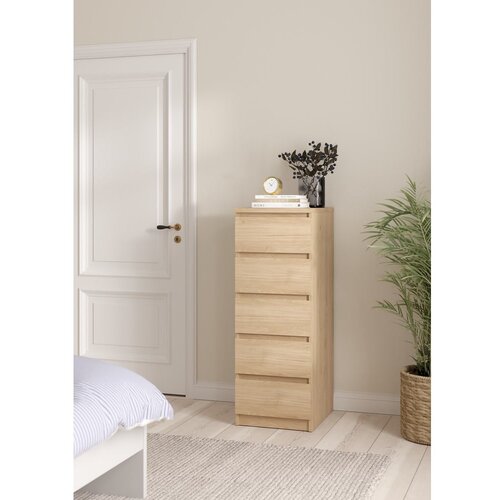 Tvilum Komoda v hrastovem dekorju v naravni barvi 40x111x50 cm Naia &amp;ndash; Slike