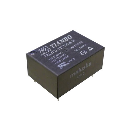 Tianbo Electronics TRCD-L-12VDC-S-H Relej za tiskane pločice 12 V/DC 16 A 1 zatvarač 1 ST Cijene