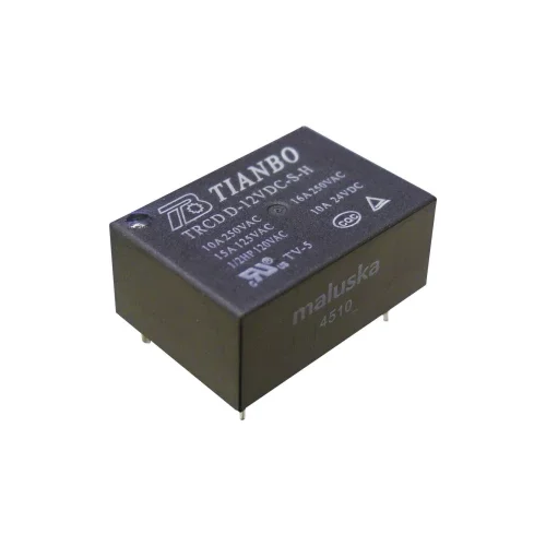 Tianbo Electronics TRCD-L-12VDC-S-H Relej za tiskane pločice 12 V/DC 16 A 1 zatvarač 1 ST