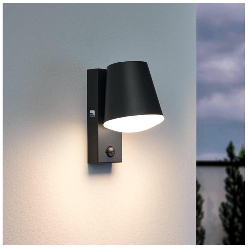 Eglo Caldiero spoljna zidna lampa/1, e27, sa senzorom, čelik/antracit Slike