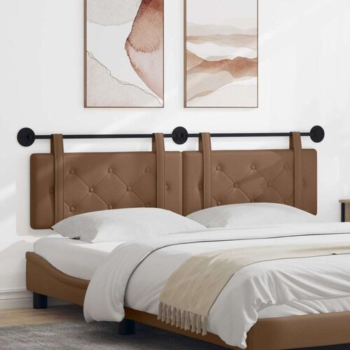  Viseće uzglavlje kreveta Lažna koža - Boja cappuccina 160 cm bez LED Cene