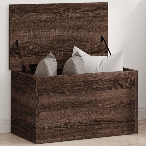 vidaXL Škatla za shranjevanje rjav hrast 60x35x35 cm inženirski les Cene