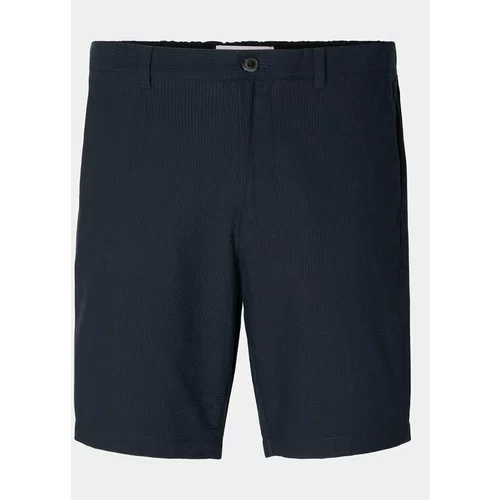 Selected Homme Kratke hlače iz tkanine Slhregular-Karl 16092367 Mornarsko modra Regular Fit