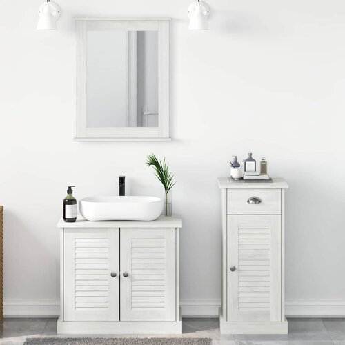  Set namje&scaron;taja za kupaonicu s ladicama 3 pcs Antič White Cijene