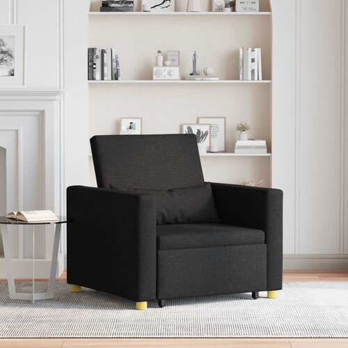 SOFA na razvlačenje Singl Crna 90 x 165 x 87 cm tkanina Cijene