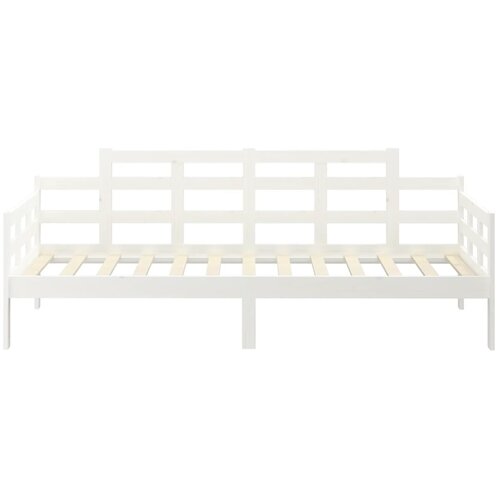  Dnevni ležaj bijeli 80 x 200 cm od masivne borovine Slike