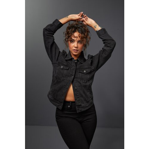GAP Denim Jacket with Puffed Sleeves - Women Slike
