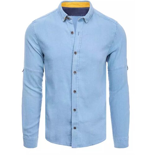 DStreet Men's blue shirt DX2250 Slike