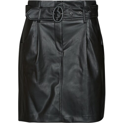 Vila VICHOOSY HW COATED SKIRT Crna Slike