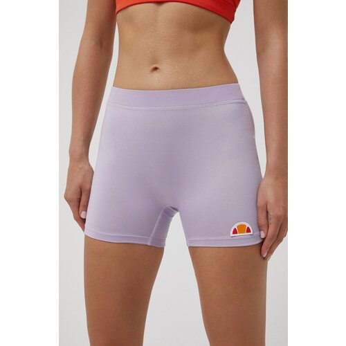 Ellesse Kratke hlače za žene, boja: ružičasta, glatki materijal, srednje visoki struk Slike