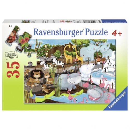 Ravensburger puzzle (slagalice) - Slatke zivotinje u zoo vrtu Cene