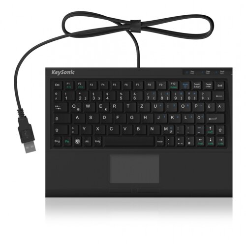 Keysonic ACK-3410 tipkovnica USB US Engleski Crno Slike