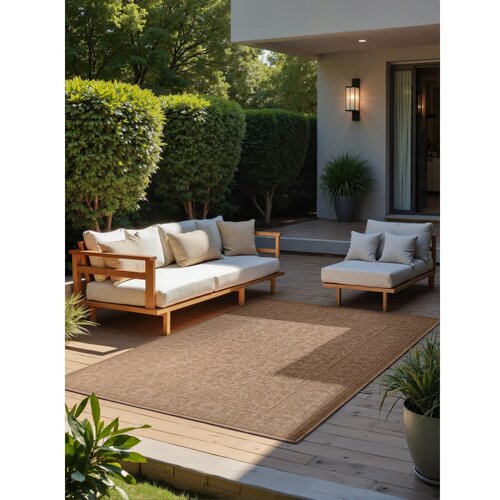 NORTHRUGS Bež-slonoko&amp;scaron;čena notranja in zunanja preproga 120x170 cm Duet Kona &amp;ndash; Slike