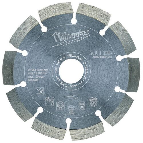 Milwaukee diamond diamond duh 125 mm, (21101425) Slike