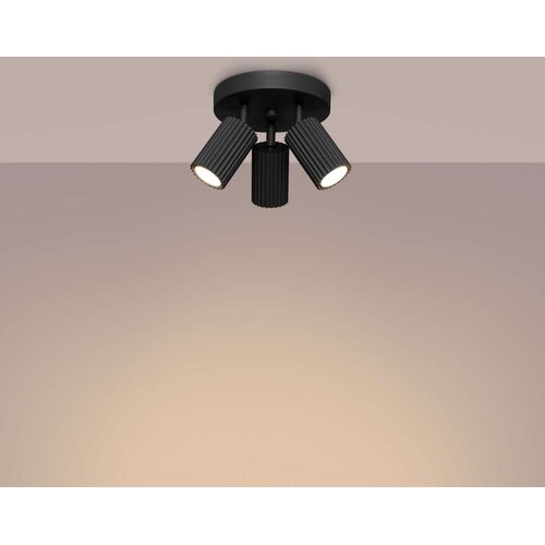  Sollux SL.1582 - Spot svetiljka KARBON 3xGU10/10W/230V crna Slike