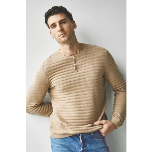 Medicine Pamučni pulover za muškarce, boja: bež, lagani
