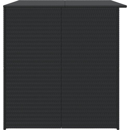  Vrtna kutija za pohranu crna 150 x 100 x 100 cm od poliratana Slike