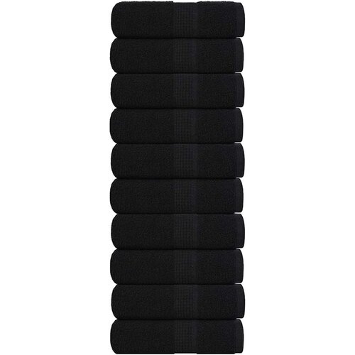 vidaXL Brisače za goste FROGN 10 kosov črne 30x50 cm 360 g/m&sup2;, (5000307715) Cene