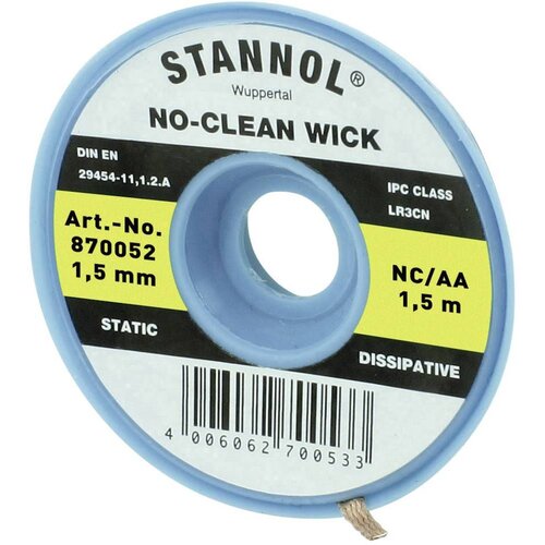 Stannol Pletenica za razspajkanje NC/AA dolžina 1.5 m &amp;scaron;irina 1.5 mm, (20429205) Slike