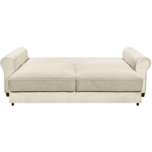 MID.YOU 3-SED, krem barve tekstil, leseni material Slike